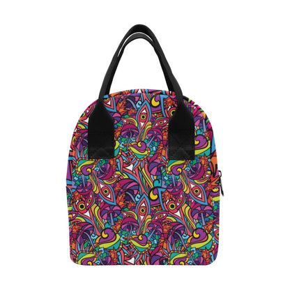 Trippy Print Design LKS302 Insulated Lunch Bag