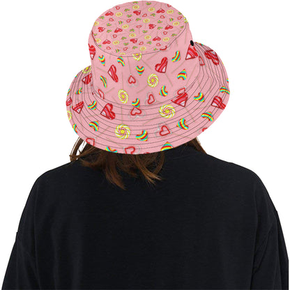 Lollipop Pattern Print Design LL05 Unisex Bucket Hat