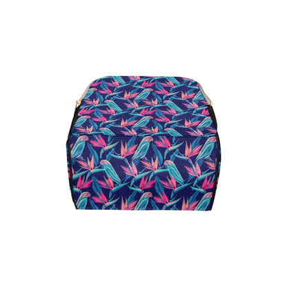 Tropical Flower Pattern Print Design TF024 Diaper Bag Backpack