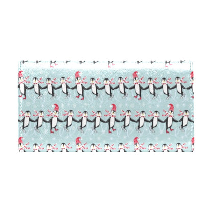 Penguin Sking Design Women's Trifold Wallet