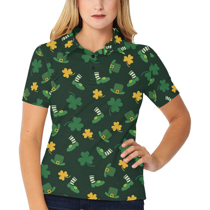 St Patricks Day Print Design LKS306 Women's Polo Shirt