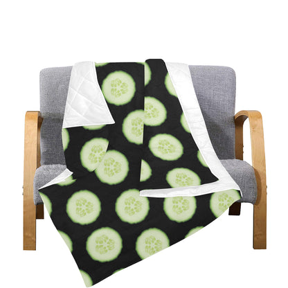 Cucumber Pattern Print Design CC02 Premium Quilt