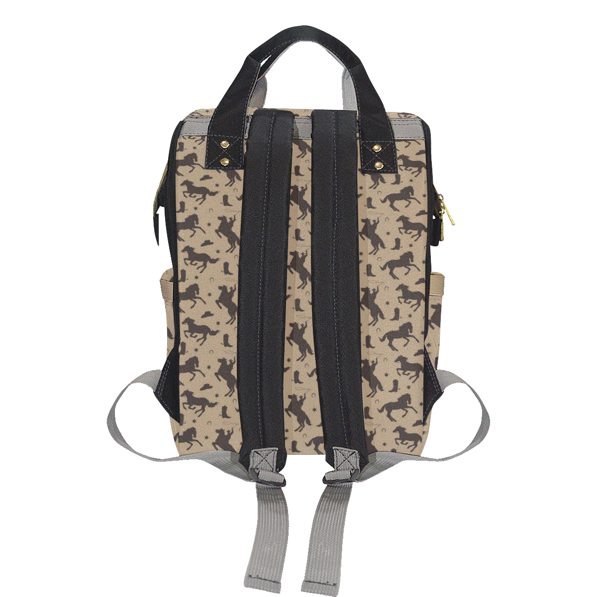 Cowboy Pattern Print Design 05 Diaper Bag Backpack