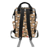 Hedgehog Print Design LKS403 Diaper Bag Backpack