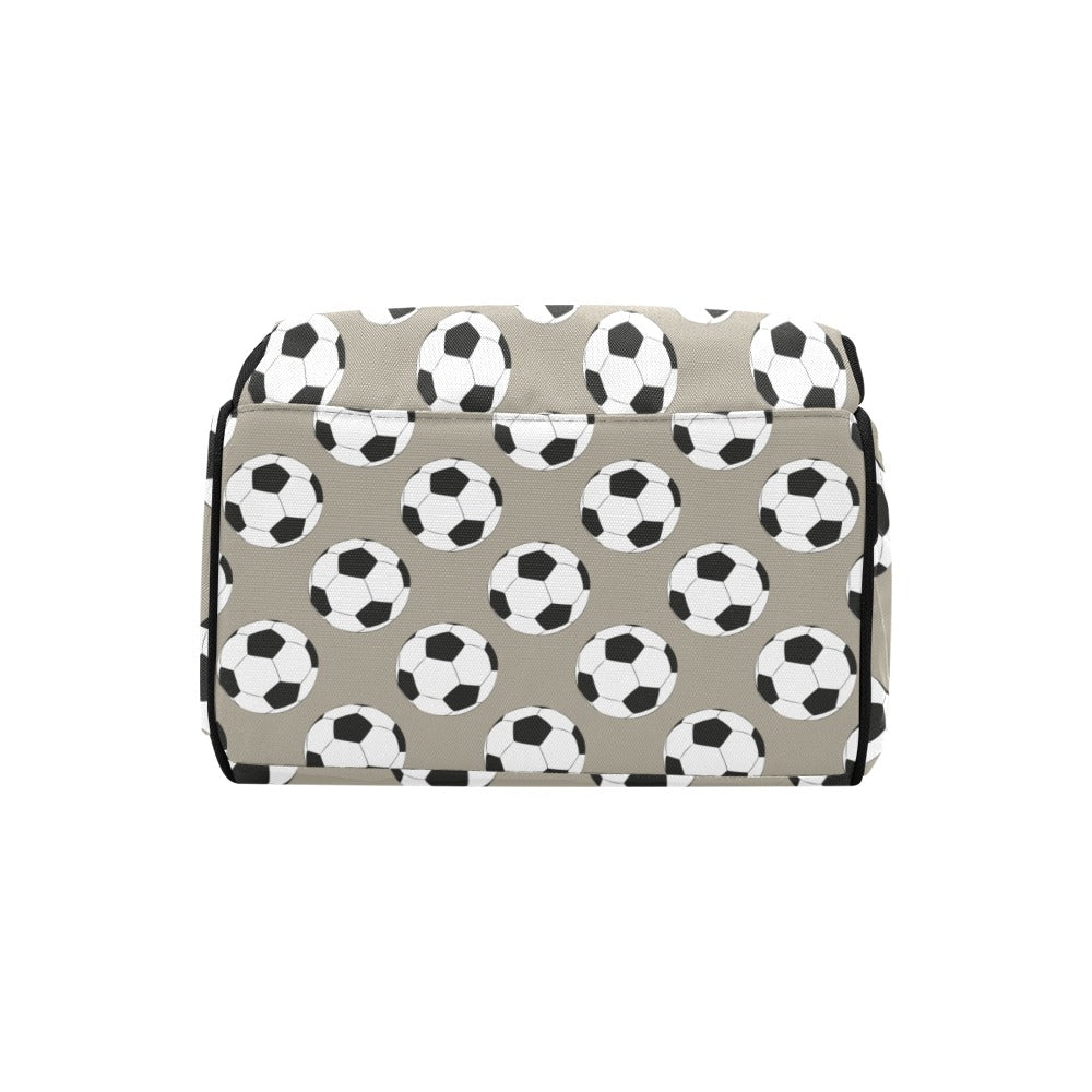 Soccer Ball Print Design LKS302 Diaper Bag Backpack