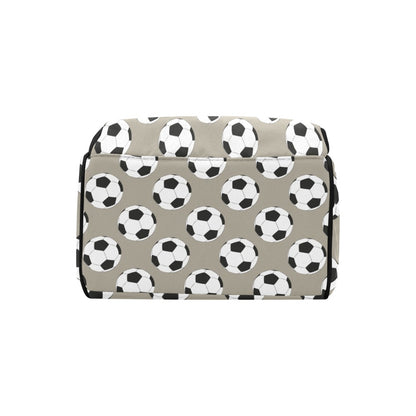 Soccer Ball Print Design LKS302 Diaper Bag Backpack