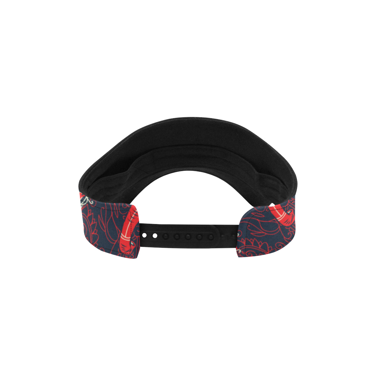 Red Indian Elephant Pattern Unisex Sun Visor