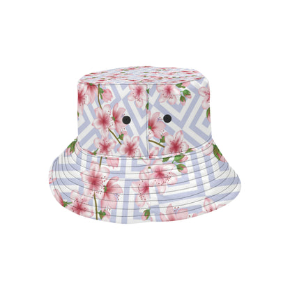 Cherry Blossom Pattern Print Design CB07 Unisex Bucket Hat