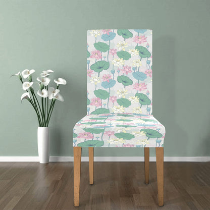 Water Lily Print Design LKS305 Dining Chair Slipcover