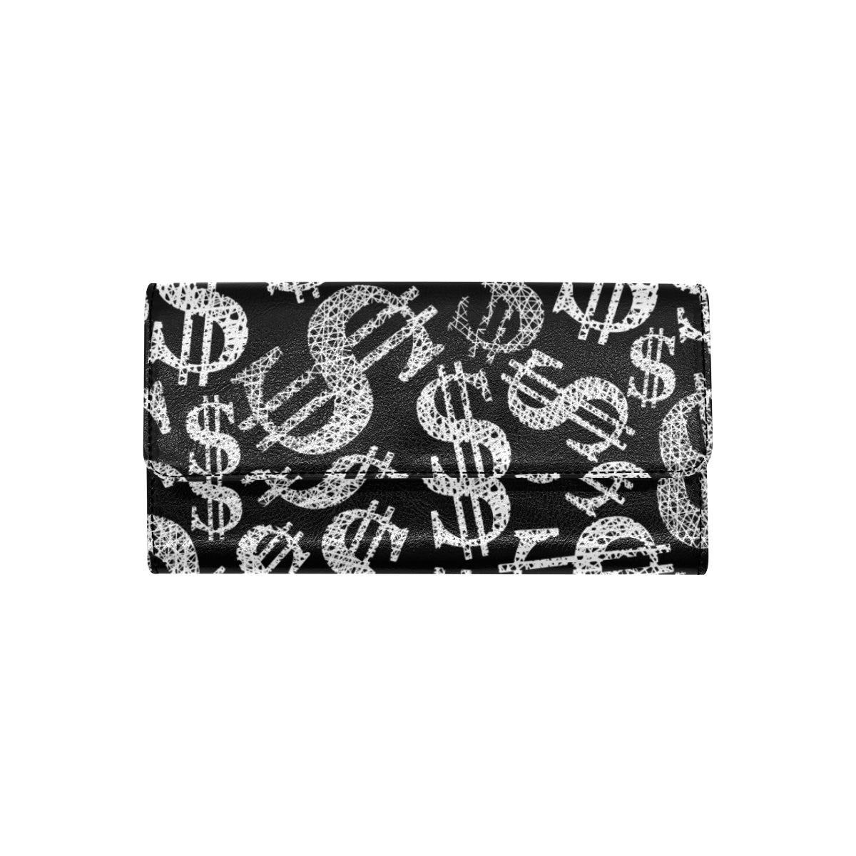 Money Pattern Print Design 02 Women's Trifold Wallet