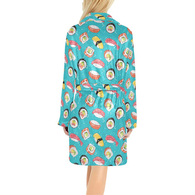 Sushi Print Design LKS305 Women's Fleece Robe