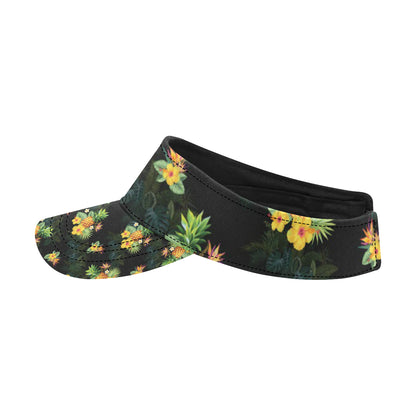 Pineapple Tropical Flower Print Pattern Unisex Sun Visor