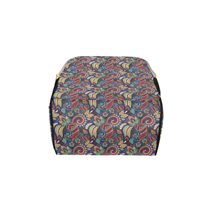 Paisley Boho Pattern Print Design A03 Diaper Bag Backpack