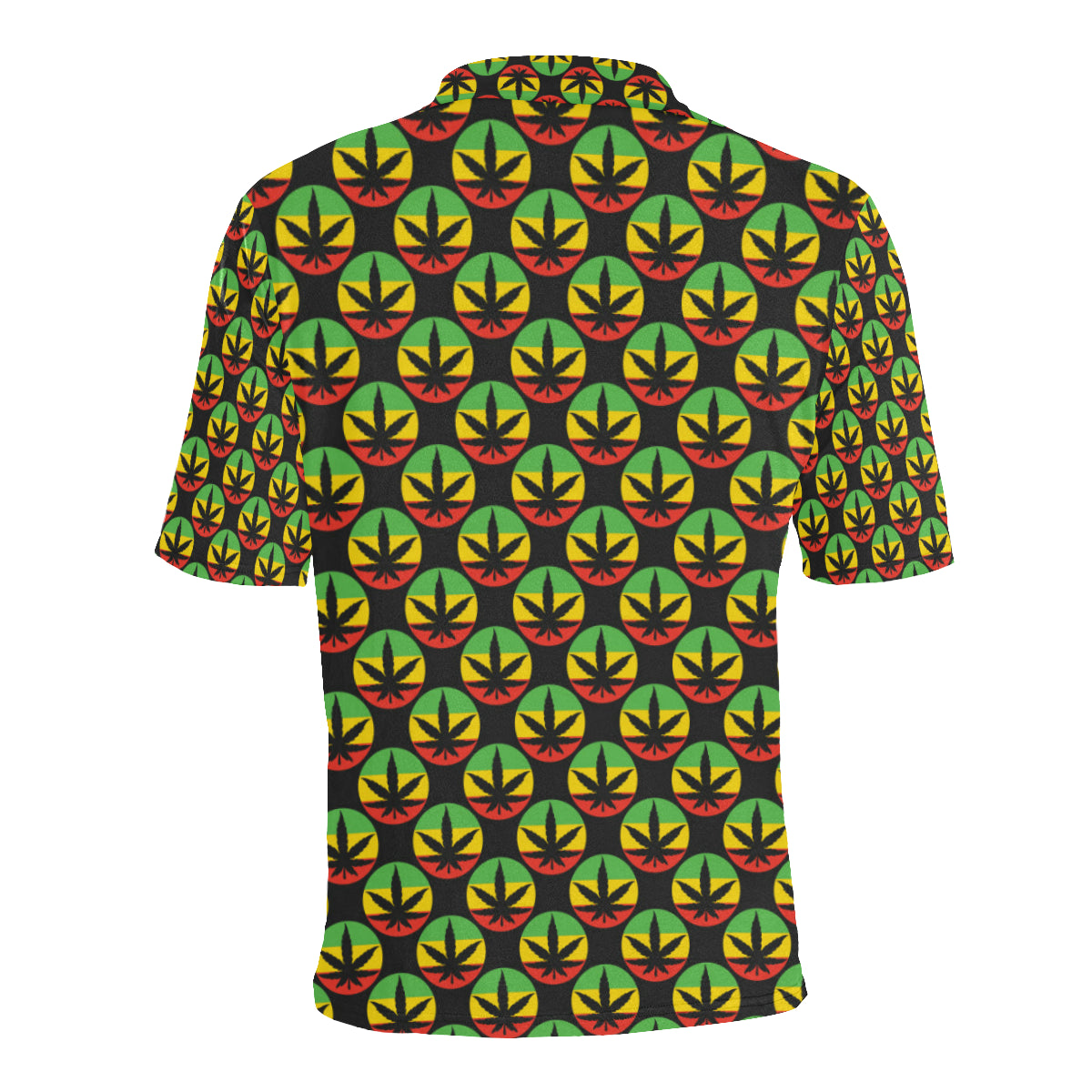 Rasta Reggae Color Design Men Polo Shirt