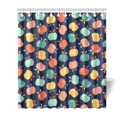 Apple Pattern Print Design AP09 Shower Curtain