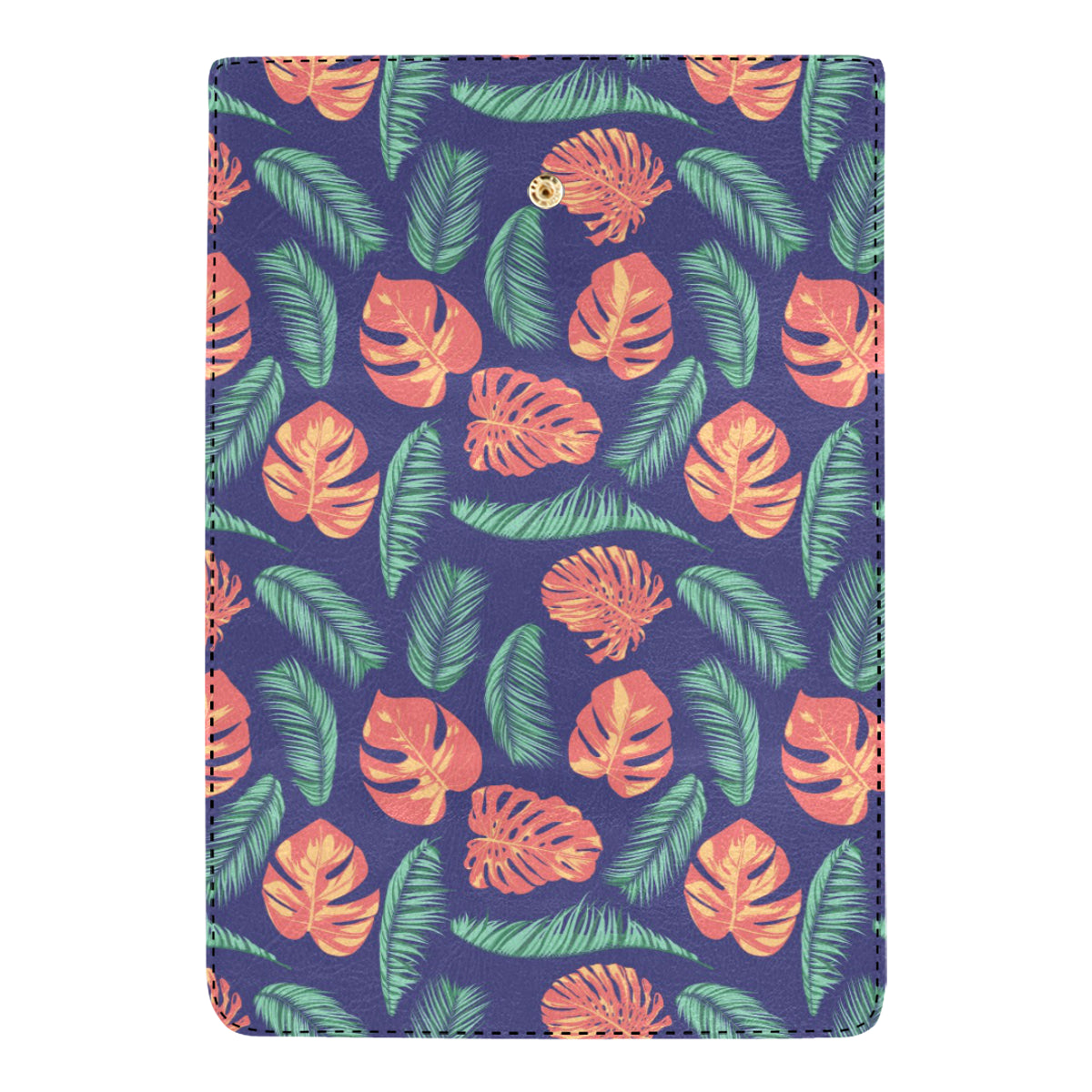 Palm Leaves Pattern Print Design PL011 Women's Trifold Wallet