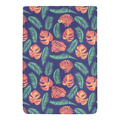 Palm Leaves Pattern Print Design PL011 Women's Trifold Wallet
