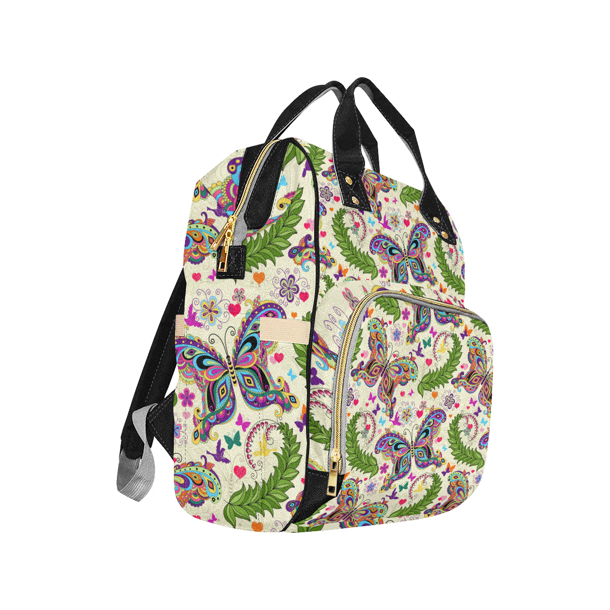 Butterfly Colorful Indian Style Diaper Bag Backpack