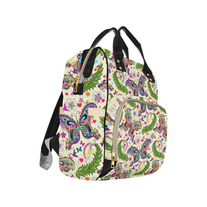 Butterfly Colorful Indian Style Diaper Bag Backpack