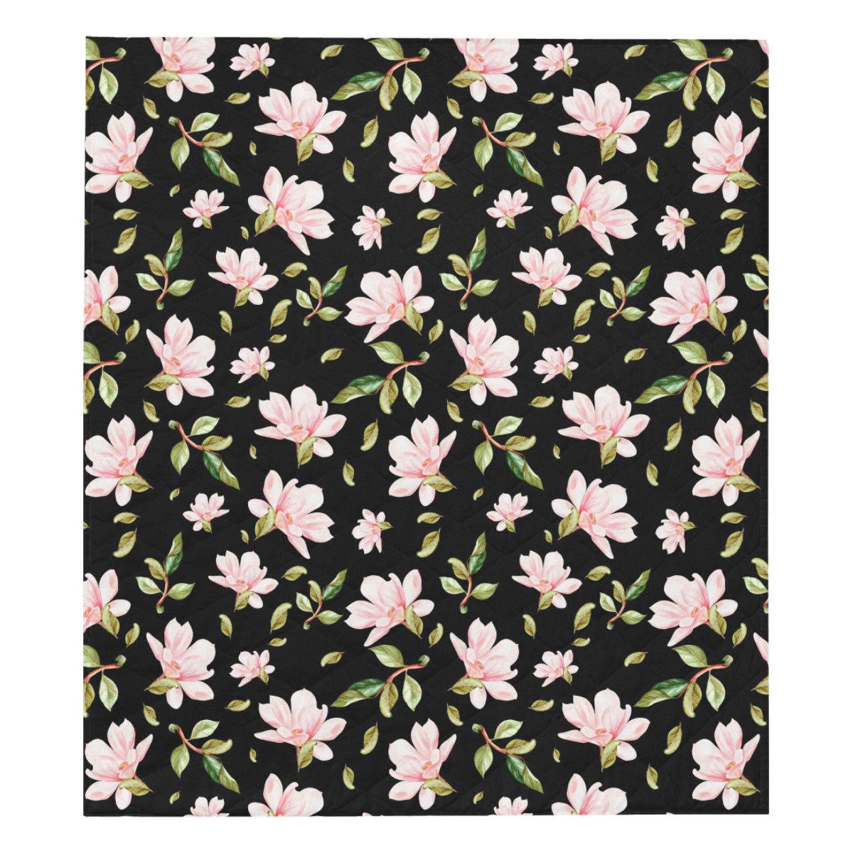 Magnolia Pattern Print Design MAG01 Premium Quilt