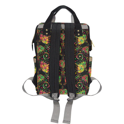 lotus Boho Pattern Print Design LO09 Diaper Bag Backpack