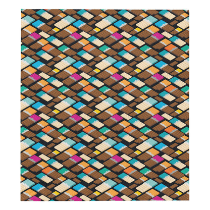 Chocolate Pattern Print Design 02 Premium Quilt