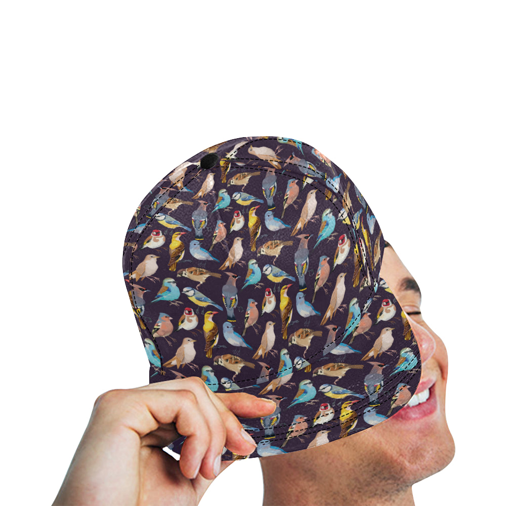 Bird Cute Print Pattern Snapback Cap