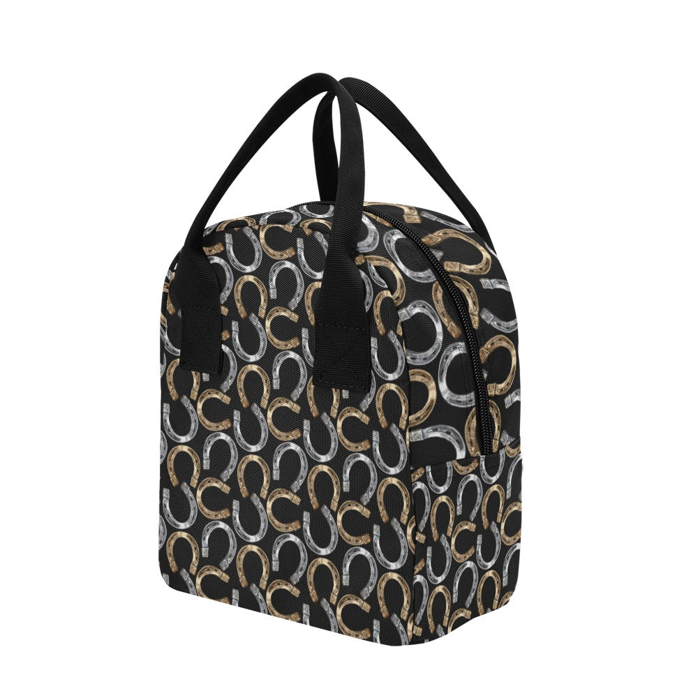 Horseshoe Print Design LKS305 Insulated Lunch Bag
