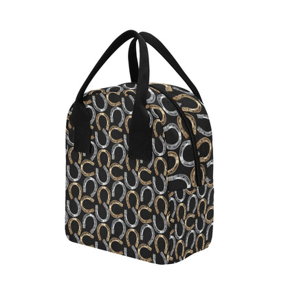 Horseshoe Print Design LKS305 Insulated Lunch Bag