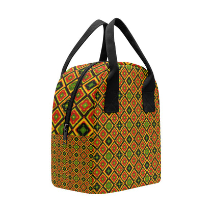 Rasta Reggae Color Pattern Insulated Lunch Bag