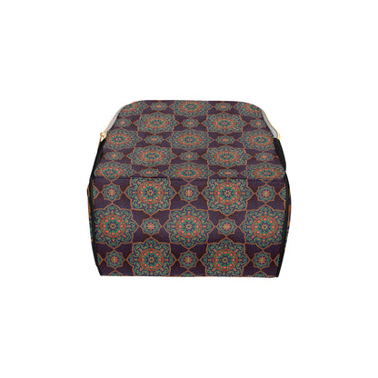 Medallion Pattern Print Design 03 Diaper Bag Backpack