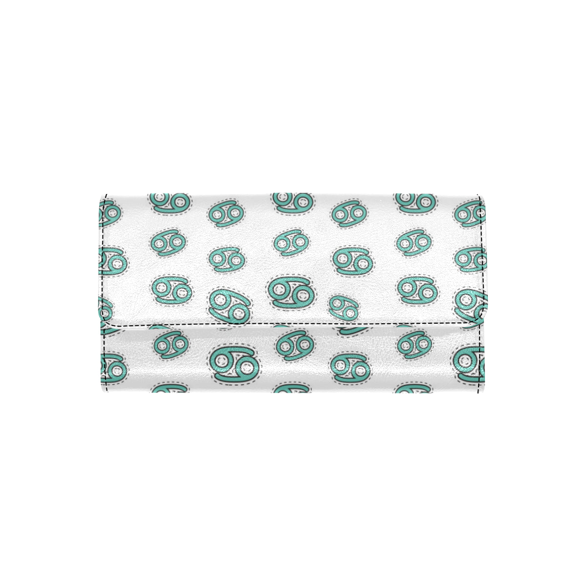 Cancer Zodiac Pattern Print Design 04 Women's Trifold Wallet