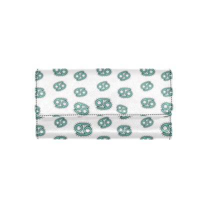 Cancer Zodiac Pattern Print Design 04 Women's Trifold Wallet