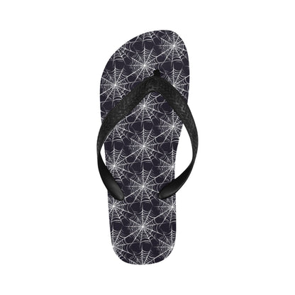 Spider Web Print Design LKS303 Flip Flops