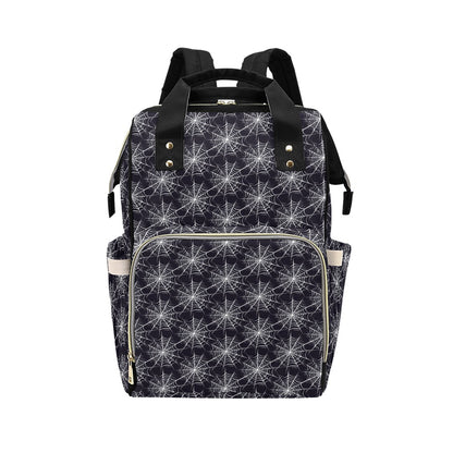 Spider Web Print Design LKS303 Diaper Bag Backpack