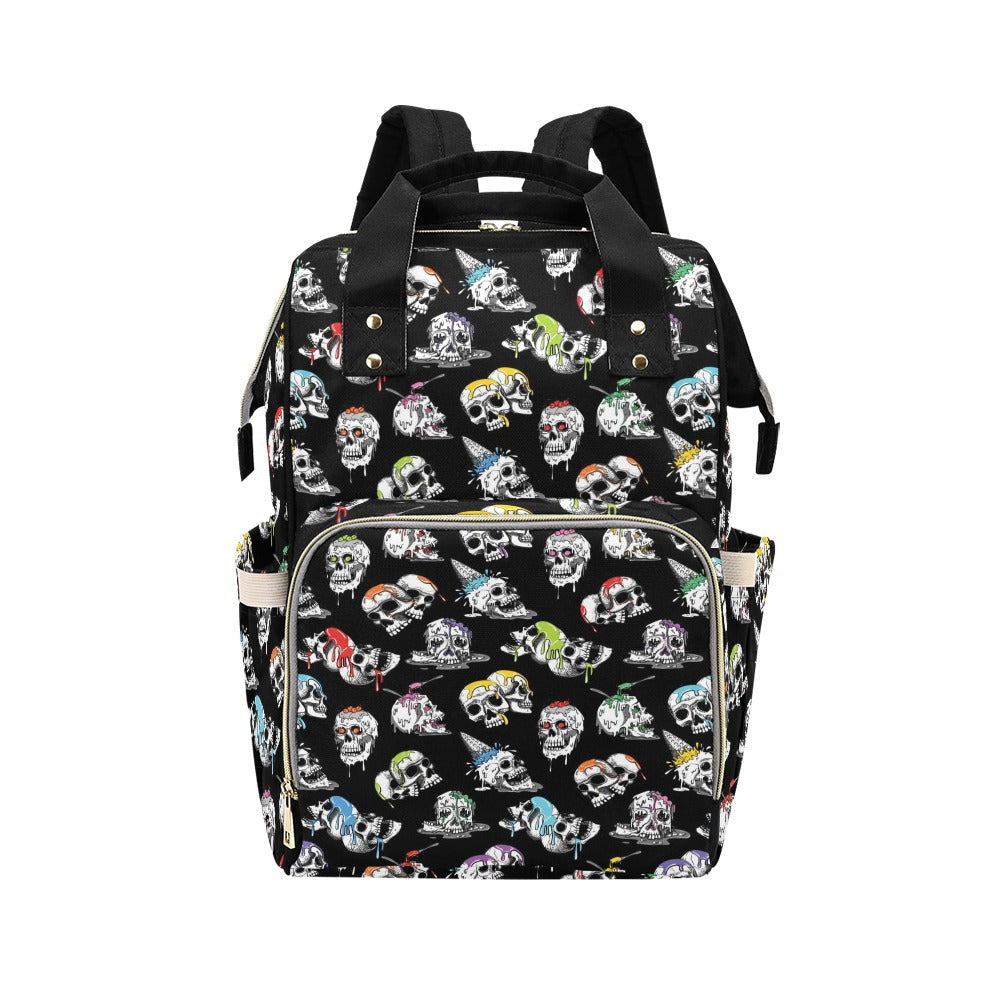 Skull Print Design LKS3013 Diaper Bag Backpack