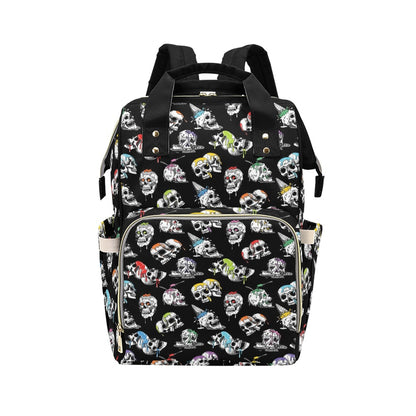 Skull Print Design LKS3013 Diaper Bag Backpack