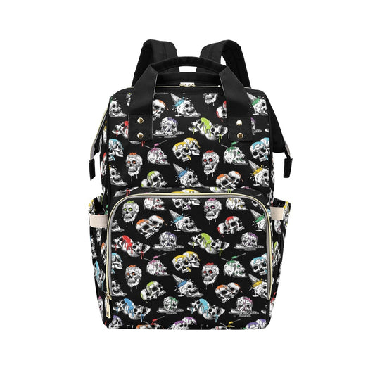 Skull Print Design LKS3013 Diaper Bag Backpack