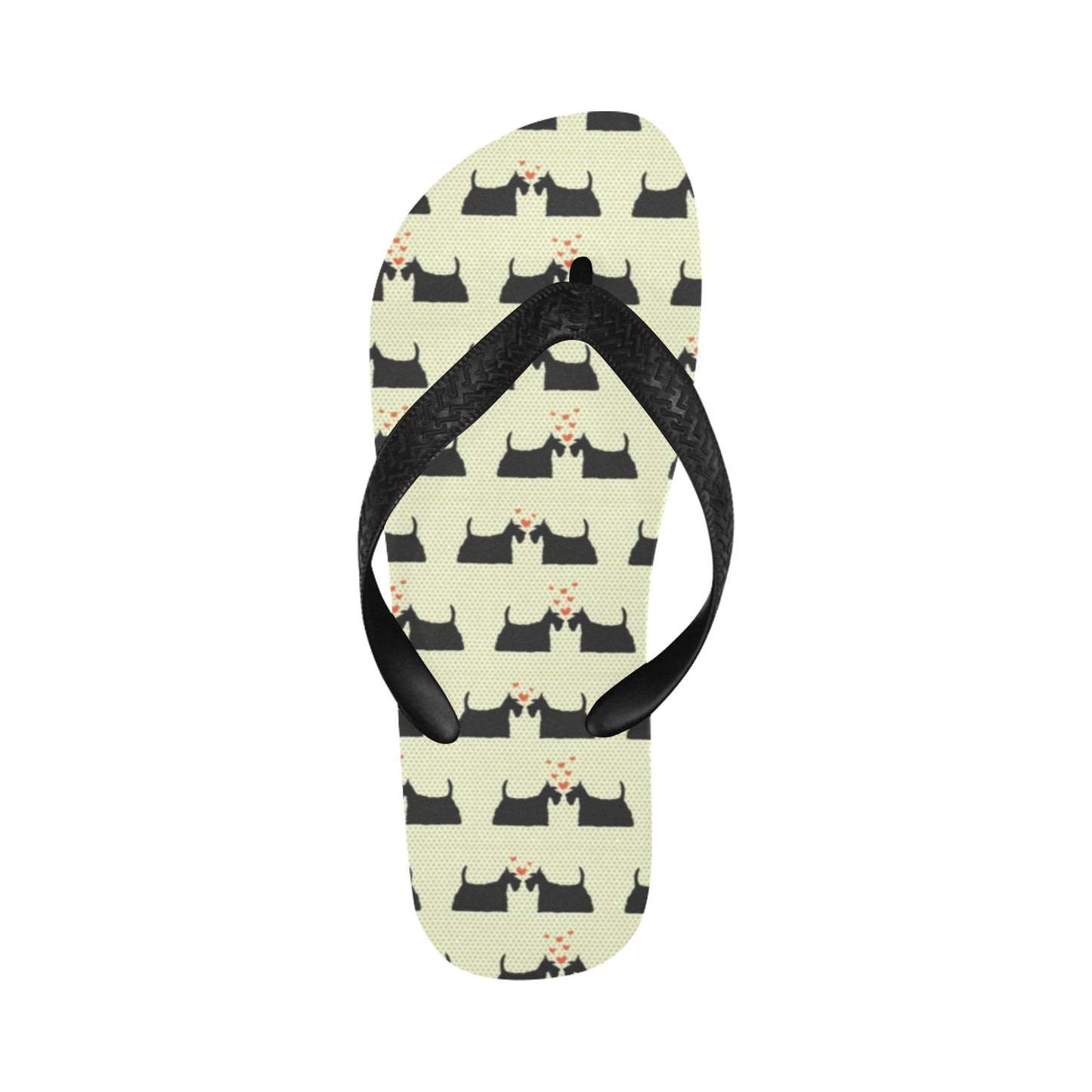 Scottish Terriers Print Design LKS304 Flip Flops