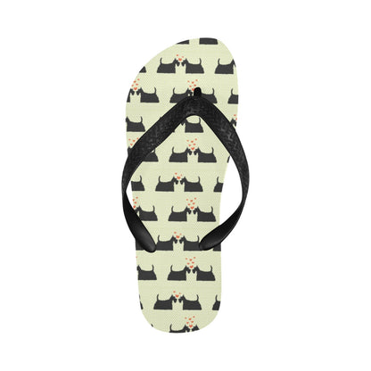 Scottish Terriers Print Design LKS304 Flip Flops
