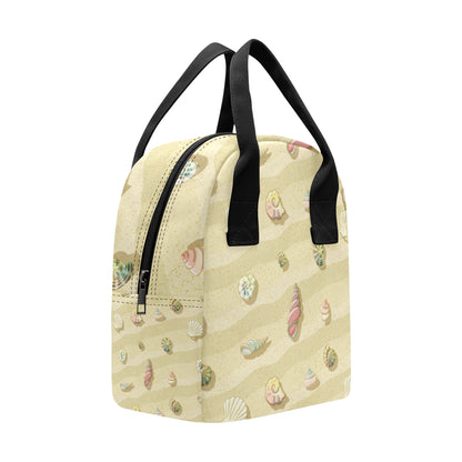 Beach with Seashell Theme Insulated Lunch Bag
