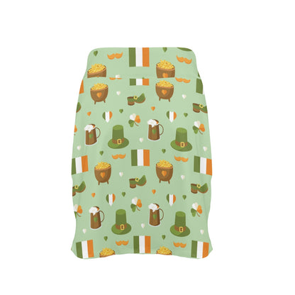 St Patricks Day Print Design LKS302 17" Golf & Pickleball Skort with Pockets