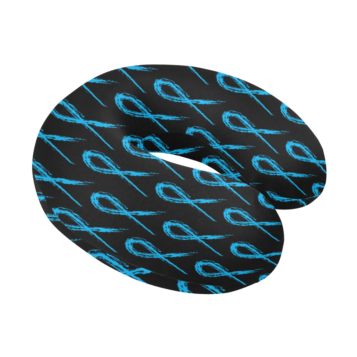 Prostate cancer Pattern Print Design A02 U-Shaped Travel Neck Pillow