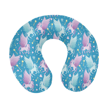 Pegasus Pattern Print Design 04 U-Shaped Travel Neck Pillow