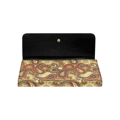 Boho Pattern Print Design 08 Women's Trifold Wallet