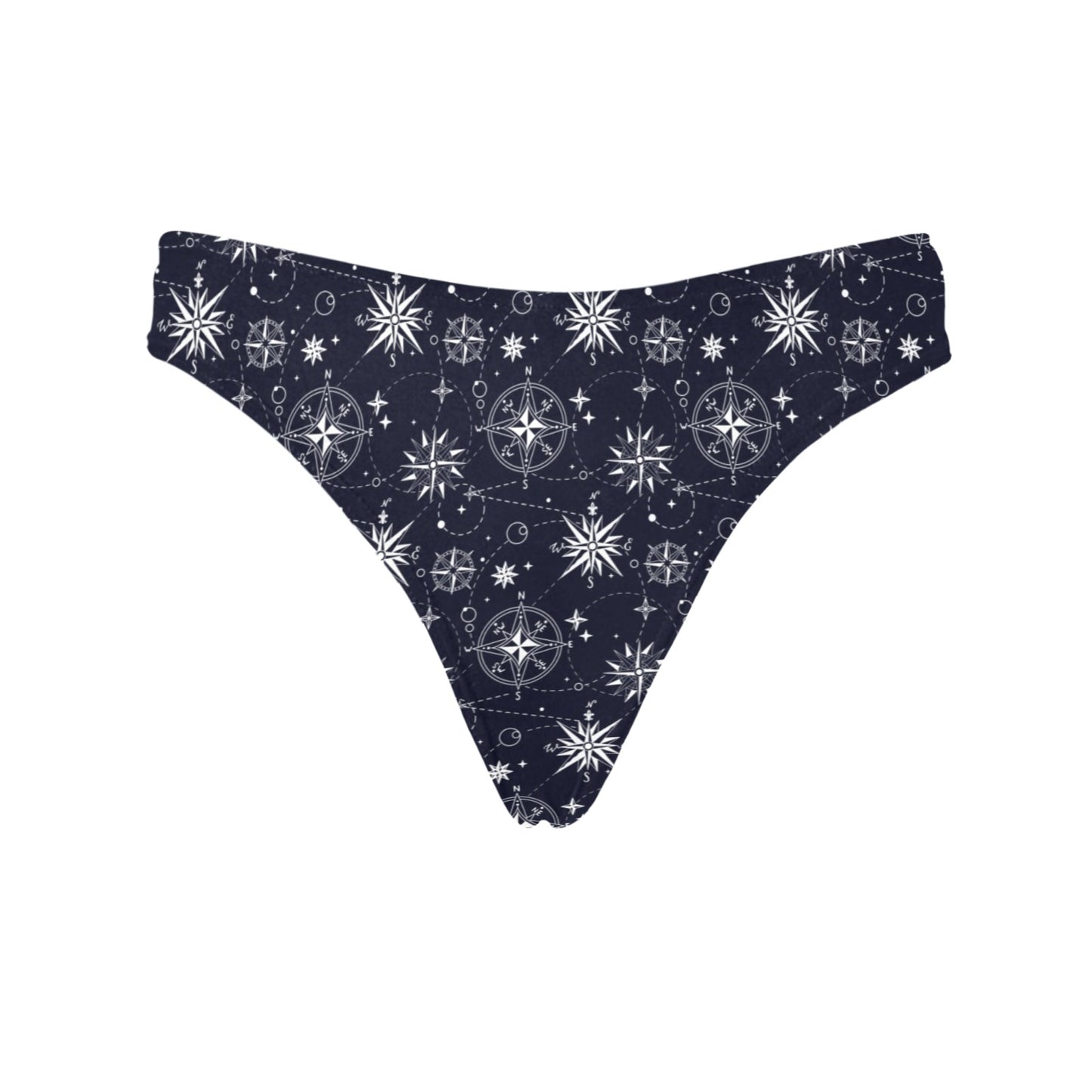 Nautical Sky Design Themed Print Women's Thongs