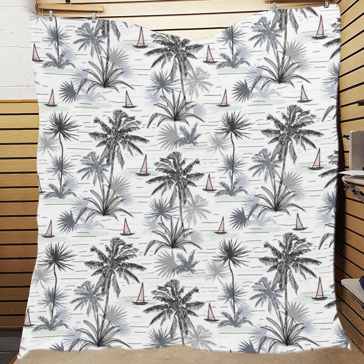 Pacific island Pattern Print Design A04 Premium Quilt
