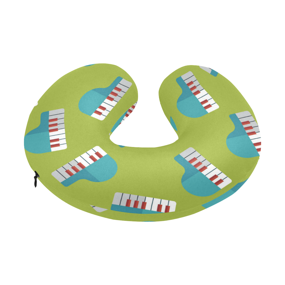 Piano Pattern Print Design 03 U-Shaped Travel Neck Pillow