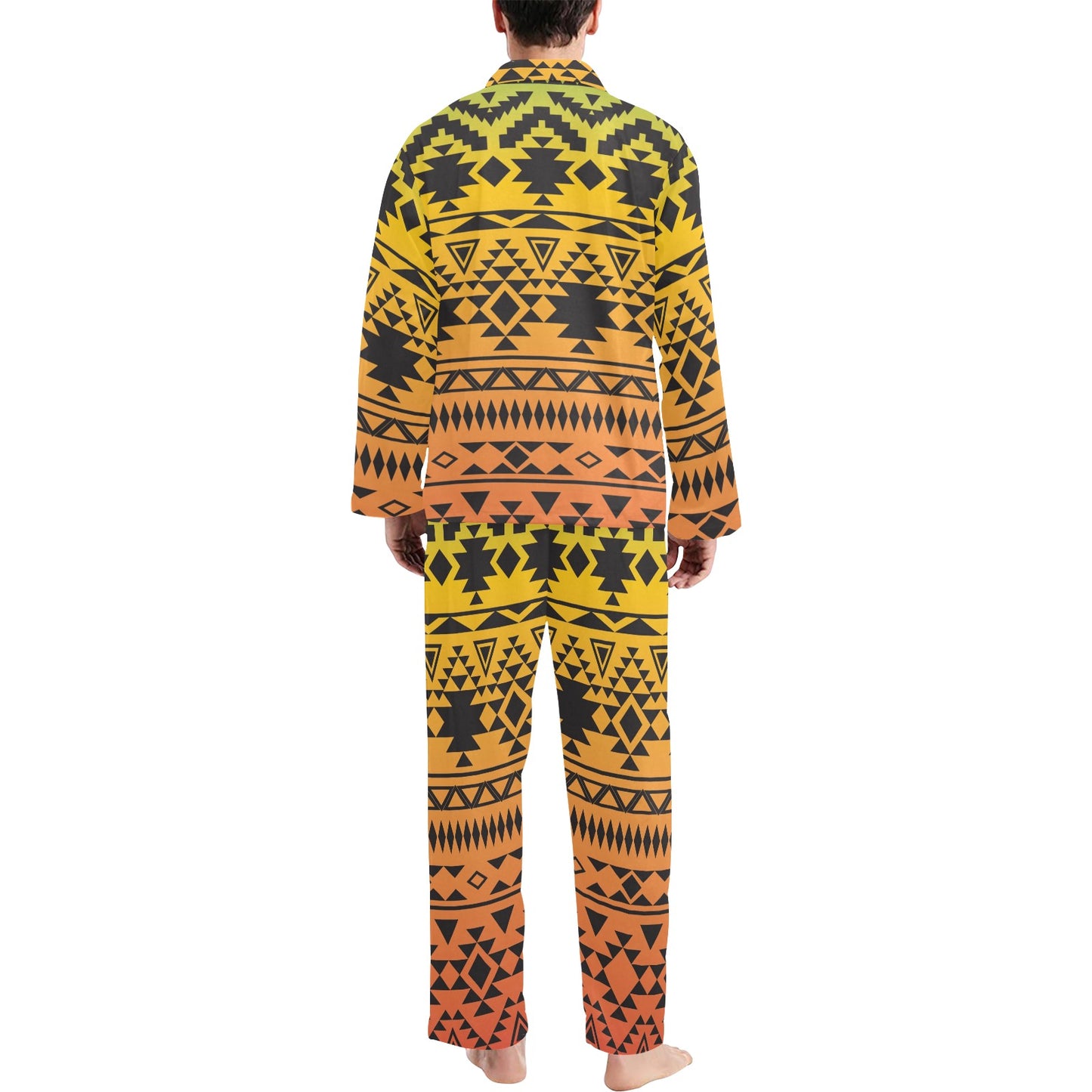 Rastafarian Pattern Print Design A04 Men's Long Pajama Set