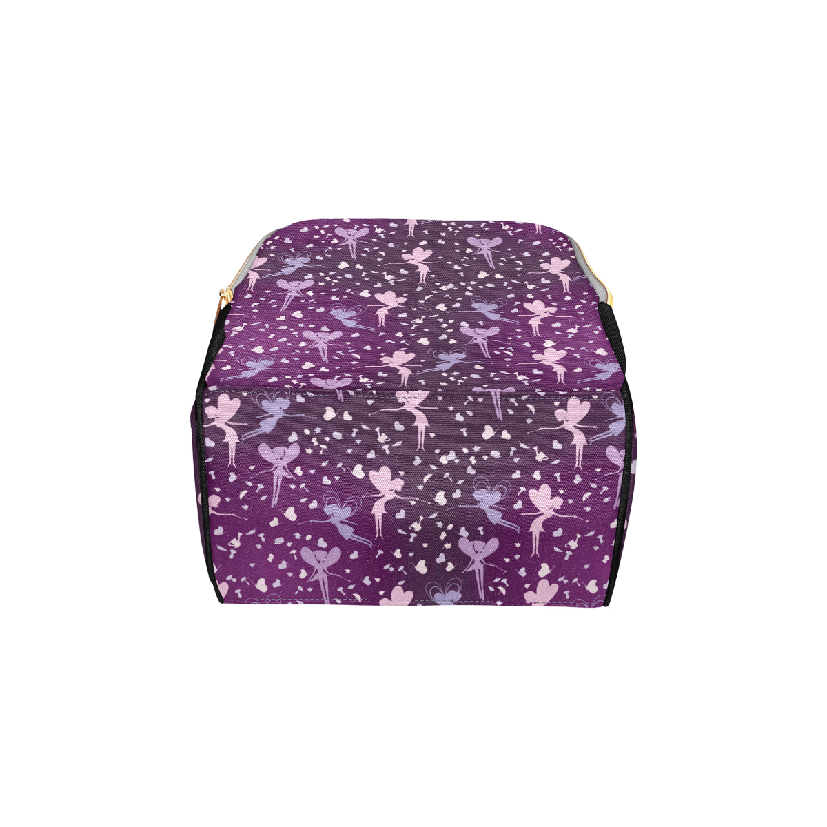 Fairy Pink Print Pattern Diaper Bag Backpack